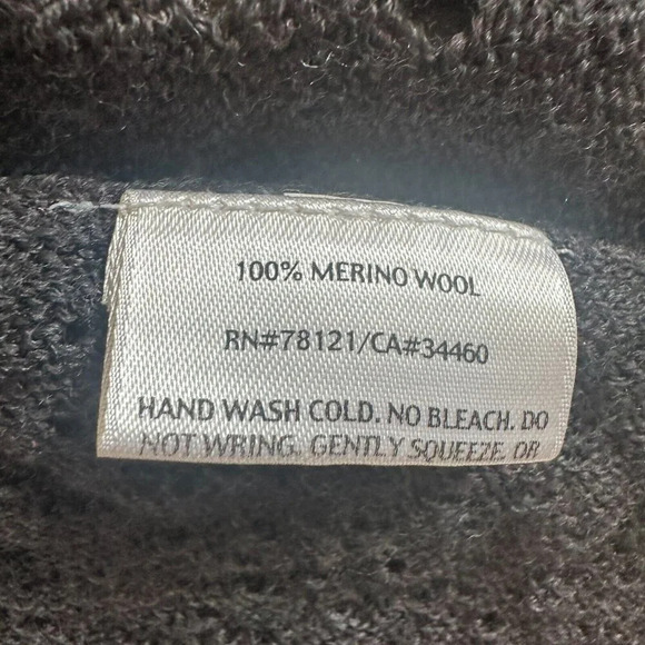 Eileen Fisher Merino Wool Open Cardigan Draped Grey Textured - Picture 14 of 16